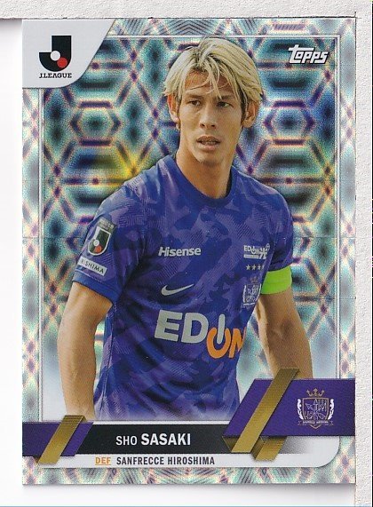 p88【2023 TOPPS Ｊリーグ フラッグシップ】レギュラー パラレル Silver Foil パラレル 佐々木翔_画像1