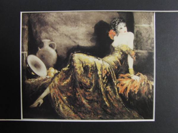 ルイ・イカール/朝食、豪華限定版、額装用画集より、サイン入り、新品額装付 ルイ・イカール/朝食、豪華限定版、額装用画集より、サイン入り、新品