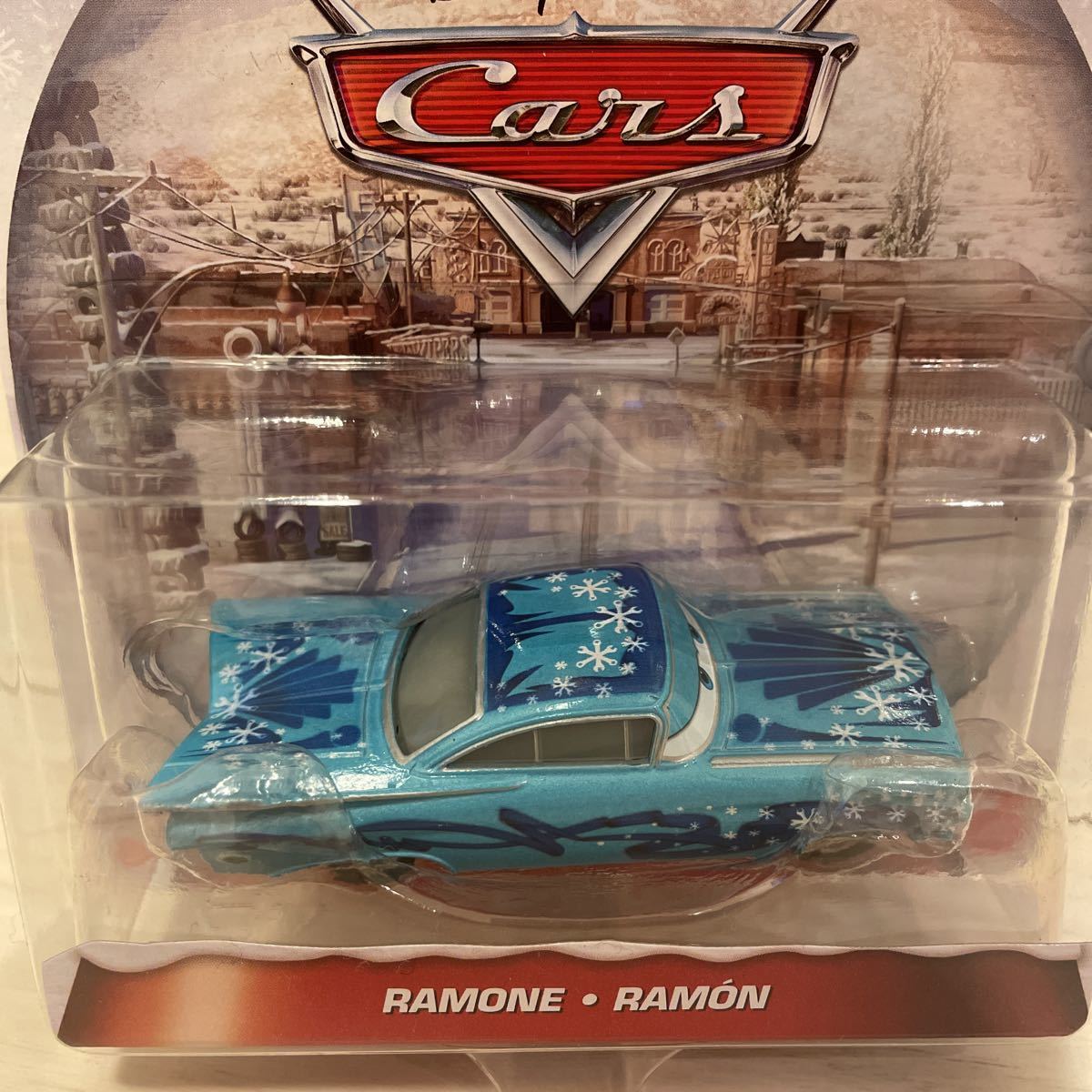 マテル カーズ　WINTERTIME ラモーン ウィンタータイムシリーズ　RAMONE ミニカー キャラクターカー　CARS MATTEL クリスマス_画像3