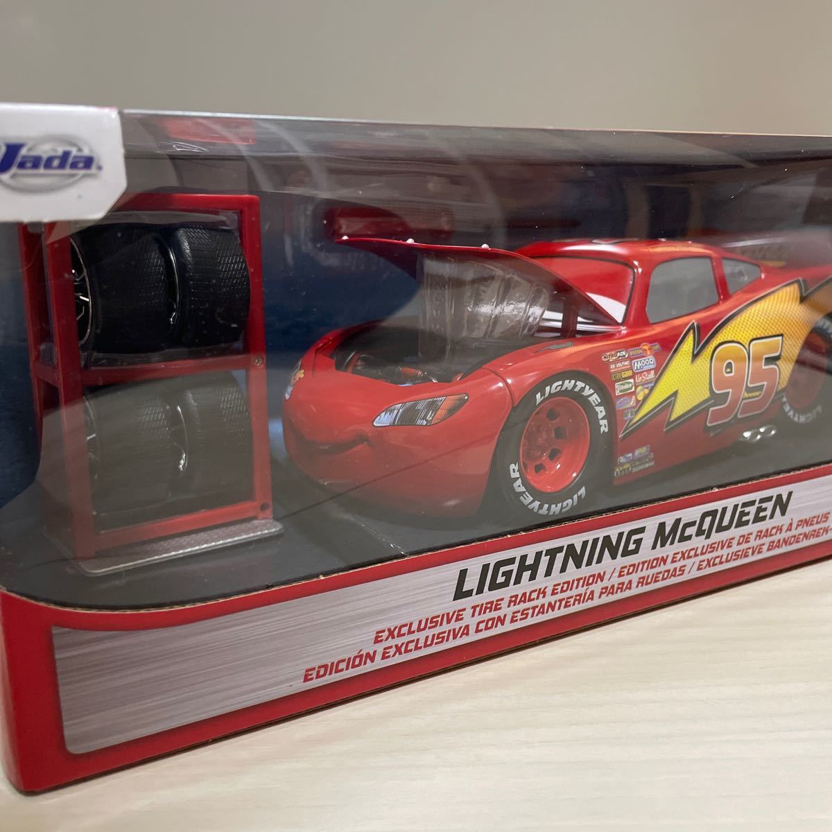 JADA TOYS 1/24 The Cars lightning McQueen Disney CARS Lightning McQueen NOT MATTEL knot Mattel 95 unopened goods minicar 