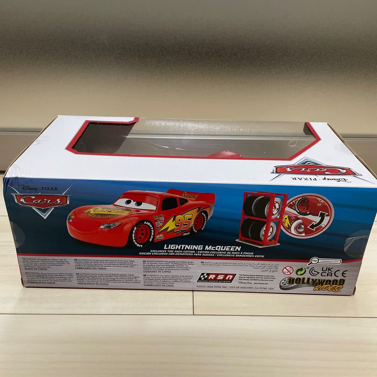 JADA TOYS 1/24 The Cars lightning McQueen Disney CARS Lightning McQueen NOT MATTEL knot Mattel 95 unopened goods minicar 