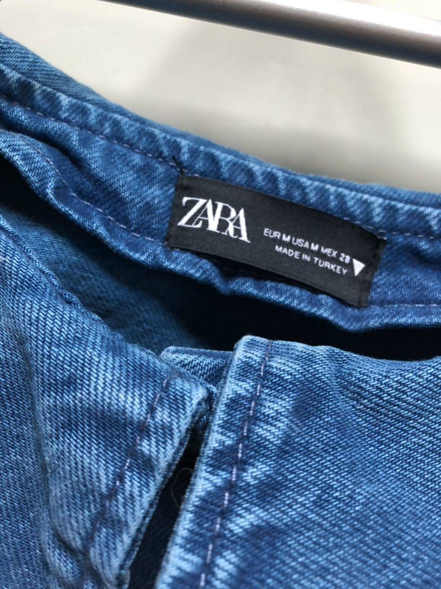 【送料込み】　新品　ZARA デニム　ジャケット　M ブルー　ザラ　デニムジャケット