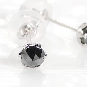 大切な人へのギフト探し ピアス ブラックダイヤモンド ホワイトゴールド K18WG AAAクラス black-pia-k18-040xmas 0.40ct シンプル 人気 ダイヤモンド