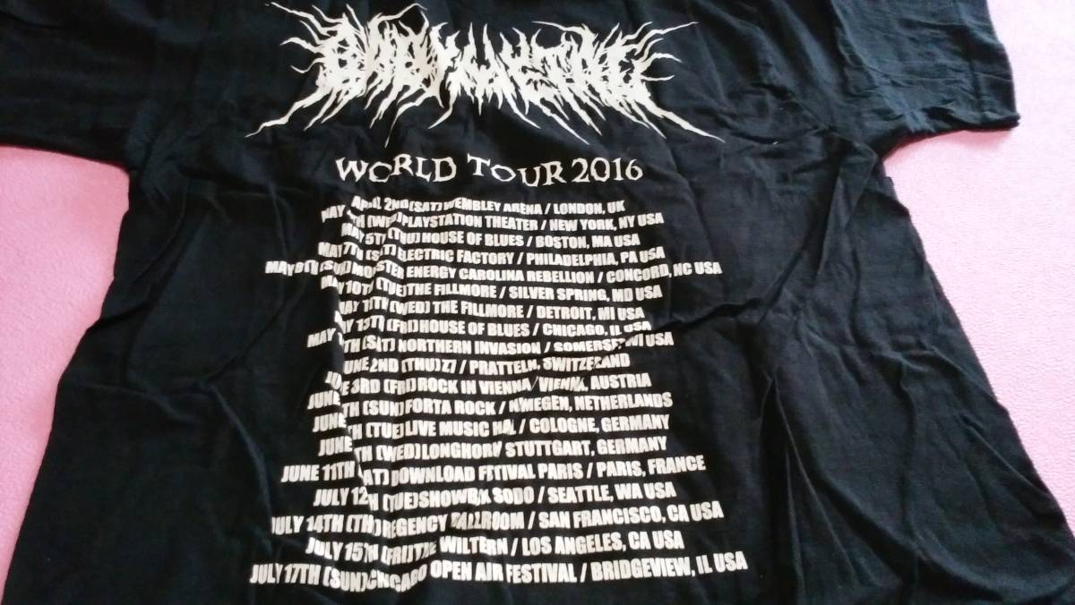  new goods unused BABYMETAL DEATH WARRIOR T-shirt WORLD TOUR 2016 official thing . abroad M size tultex US official baby metal bebimetameta Taro META