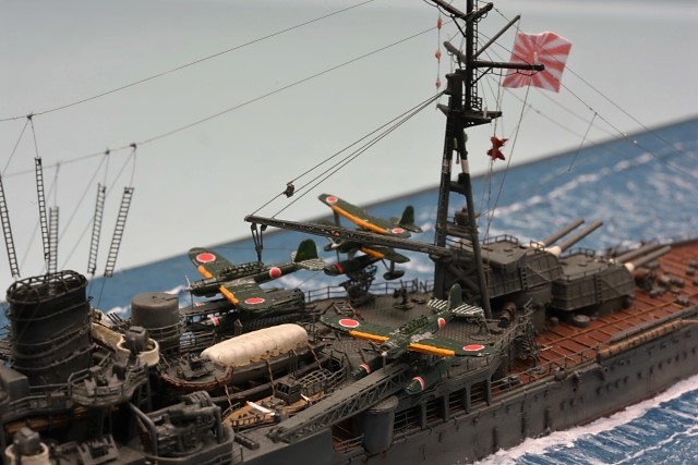 KUMA☆成品日本帝國海軍重型巡洋艦高雄（海洋西洋鏡）1/700    原文:KUMA☆完成品　日本帝国海軍　重巡洋艦　高雄　　（海洋ジオラマ）1/700