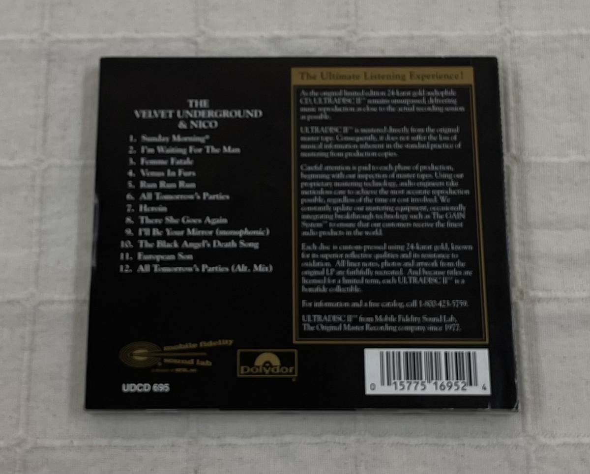 高音質盤CD 洋楽ロック The Velvet Underground & Nico S/T Mobile Fidelity Sound Lab MFSL モービル盤 まとめて発送可_画像3