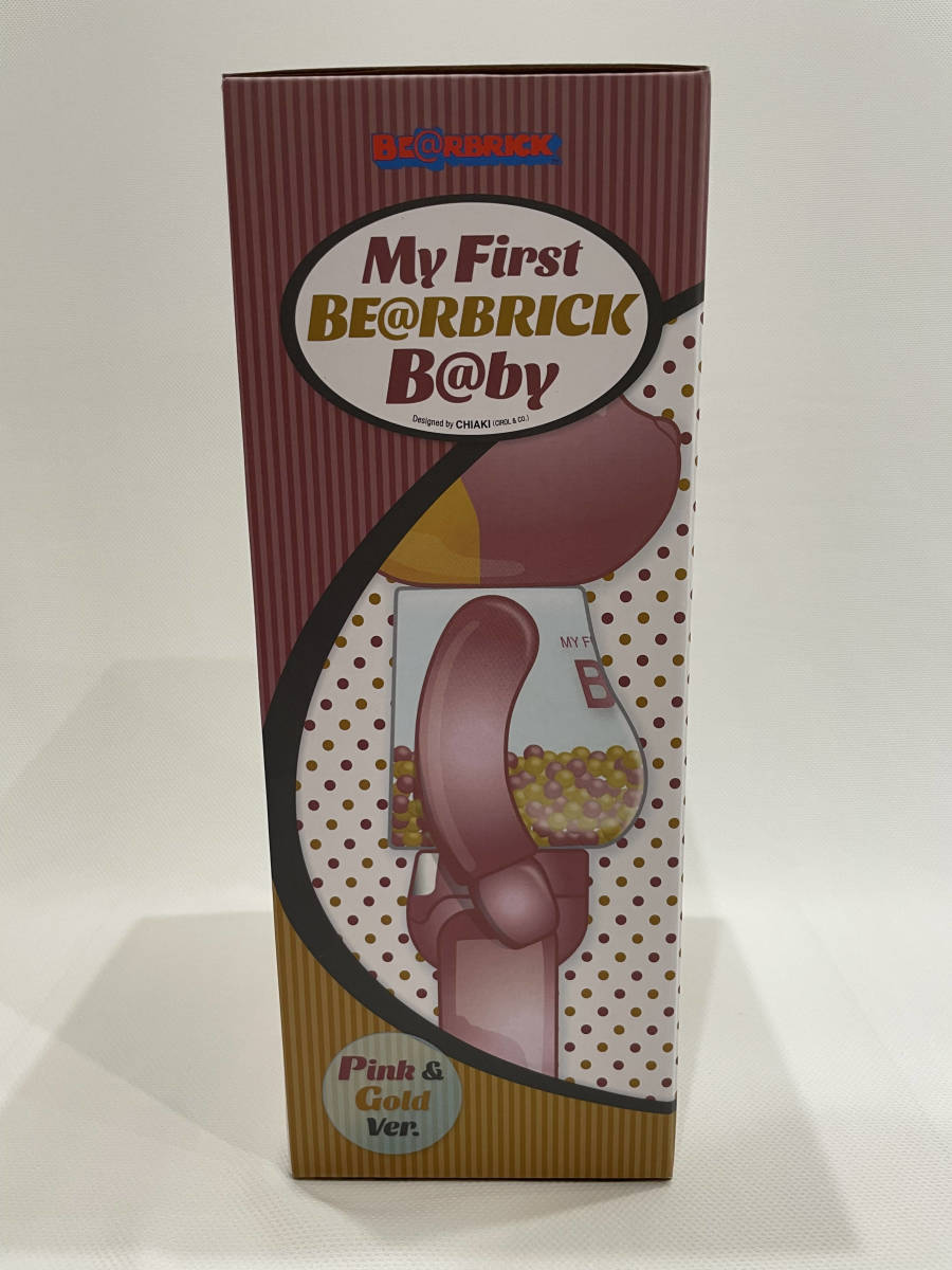 未開封 MY FIRST BE@RBRICK B@BY PINK & GOLD Ver. 400％_画像2