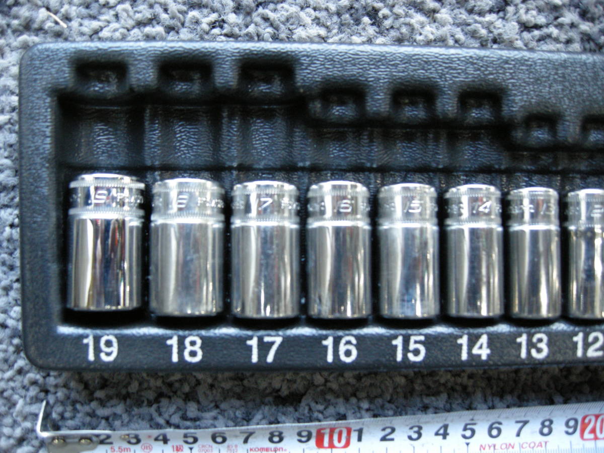Snap-on/スナップオン FSMS 3/8インチ ソケット セミディープ 6 Snap-on/スナップオン FSMS 3/8インチ ソケット セミディープ 6