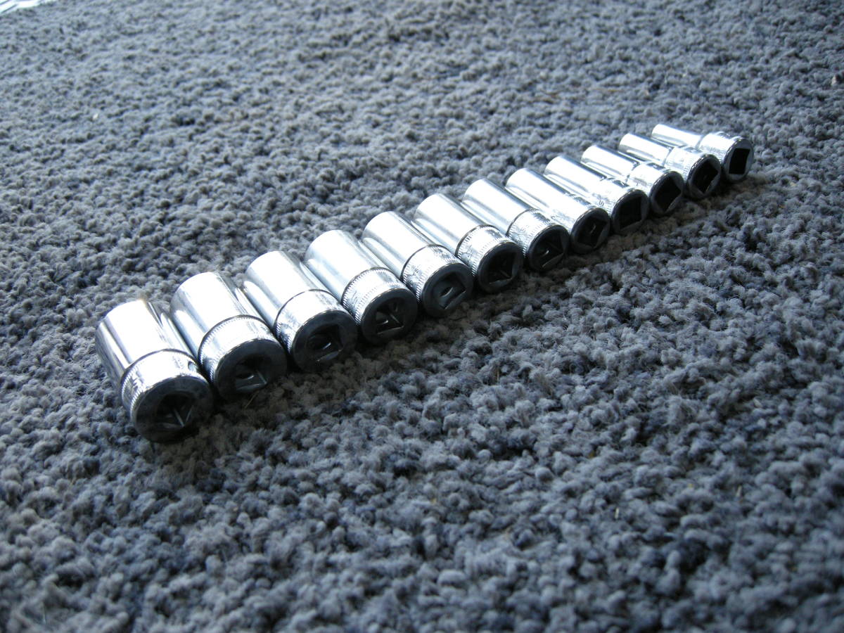 Snap-on/スナップオン FSMS 3/8インチ ソケット セミディープ 6 Snap-on/スナップオン FSMS 3/8インチ ソケット セミディープ 6