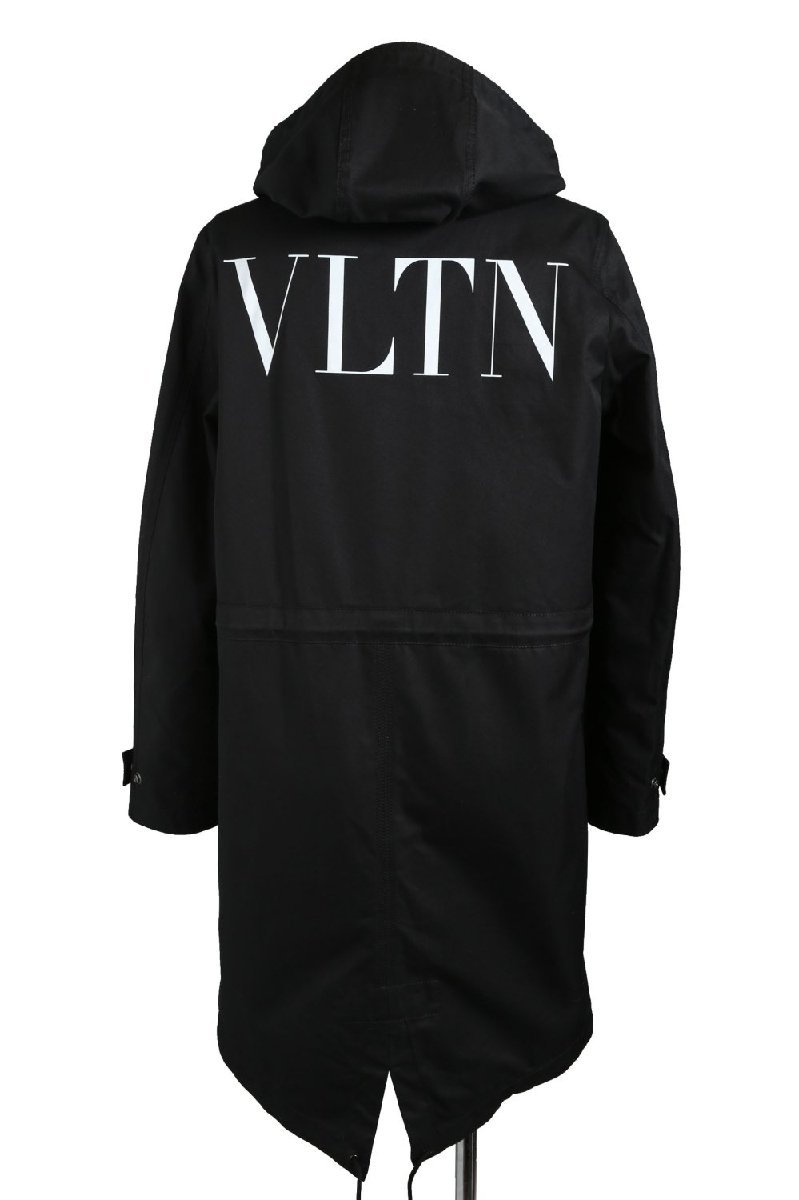 VALENTINO / 美品 VLTN プリント / デニム モッズコート / size 44 (BLACK) 国内正規 ヴァレンティノ ガラヴァーニ_画像1