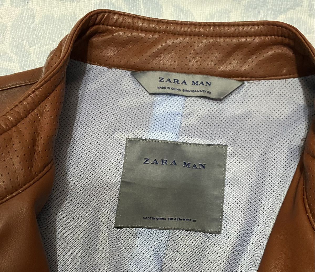 ZARA ライダースジャケット フェイクレザー◆訳あり◎送料無料