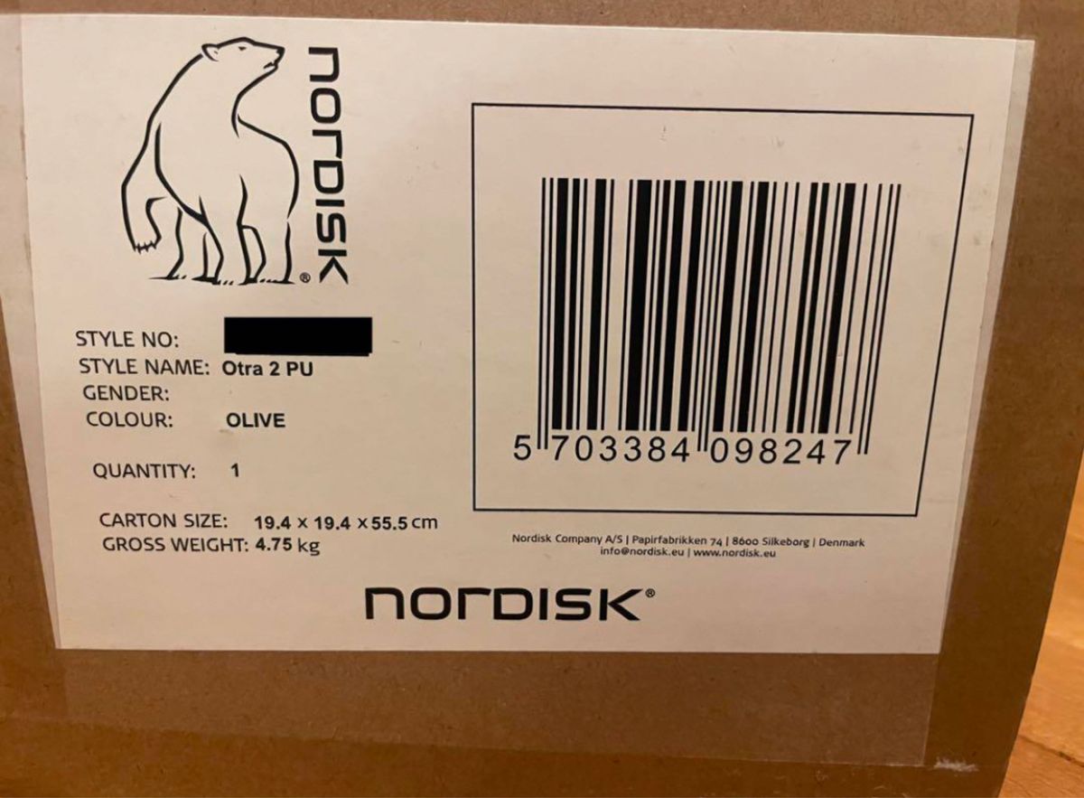 Nordisk ノルディスク Otra ２PU Tent 新品未使用品