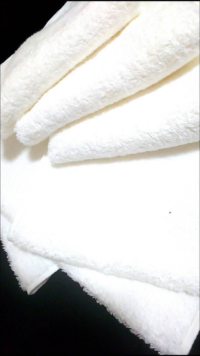 【新品未使用】【泉州タオル】800匁バスタオルセット2枚 ふわふわ質感 柔らかい肌触り タオル新品 まとめ 吸水性抜群【ホワイト】の画像6