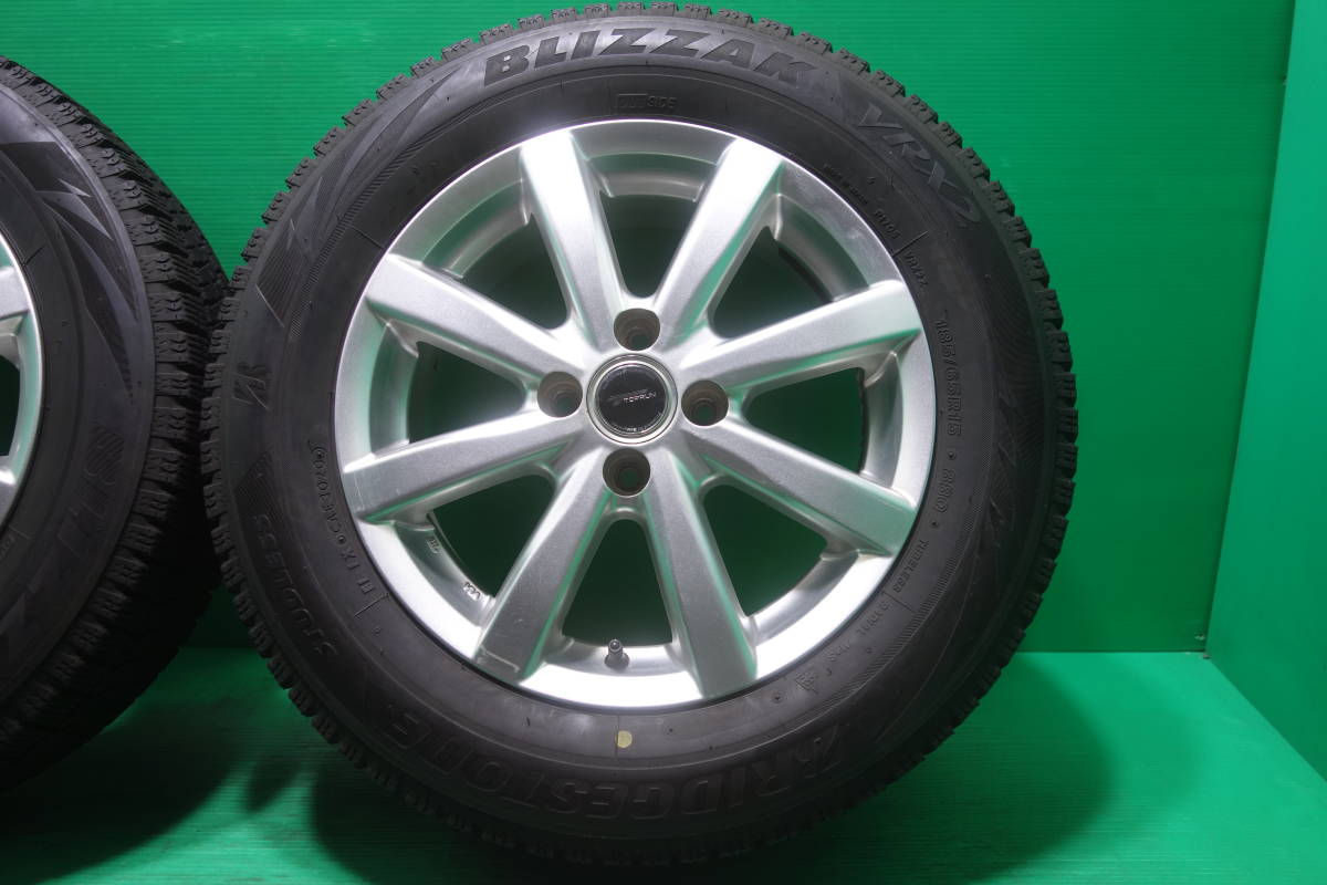 K2735-20 free shipping 185/65R15 studless 4 pcs set Bridgestone VRX2 8 amount of crown groove enough Note Tiida Demio Mazda 2