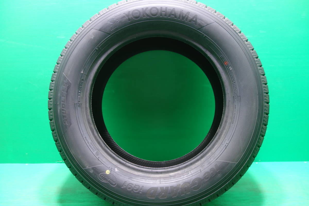 K1625-7 送料無料 235/60R17 109/107N スタッドレス LT 4本セット YOKOHAMA ice GUARD iG91 10分山 新品溝 2019年製 グランエース_画像7