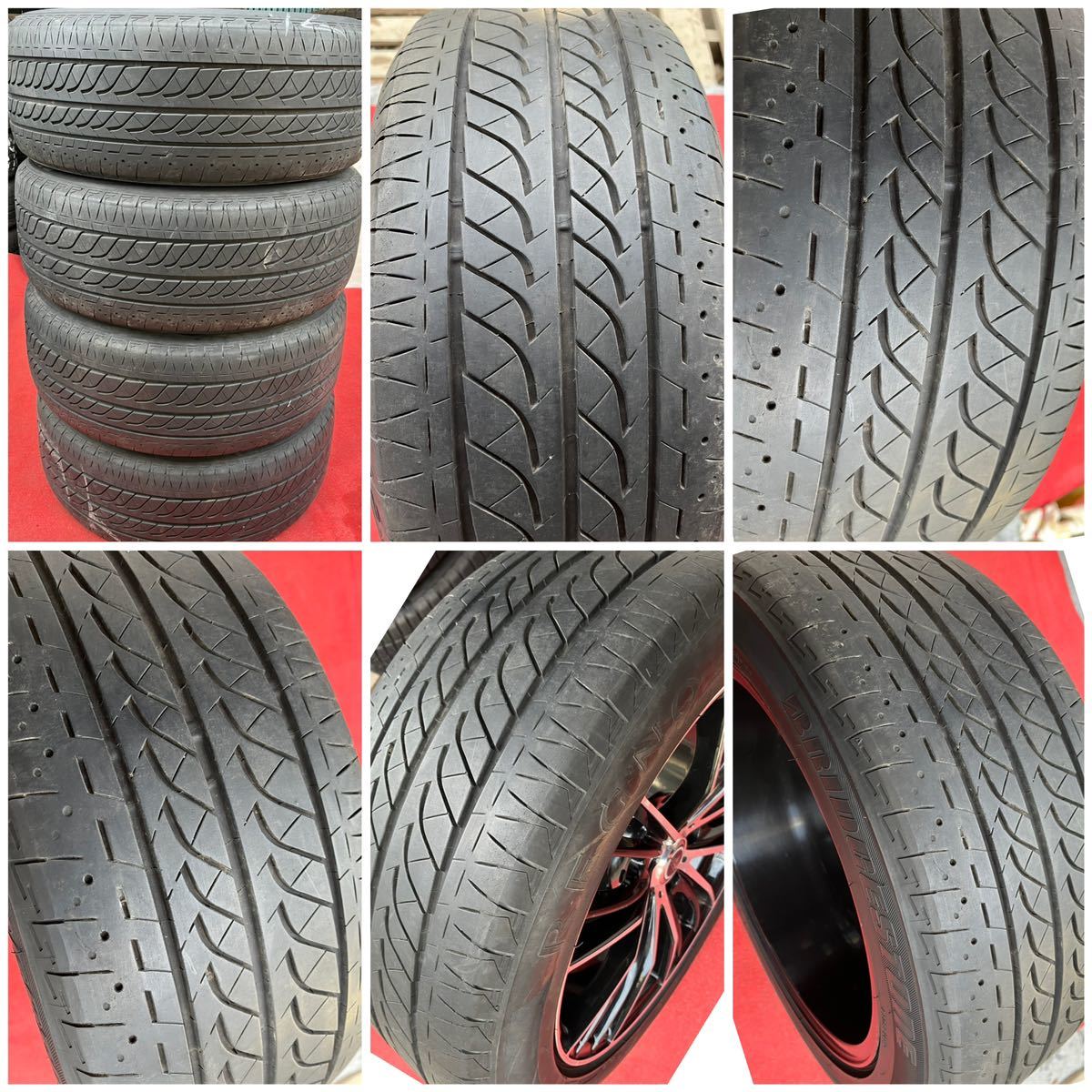 DORFREN ドルフレン 18インチ×8J＋45 114.3/5社外 BRIDGESTONE/REGNO GRV 235/50R18ラジアル4本。 アルファード ヴェルファイア ミニバン_画像6