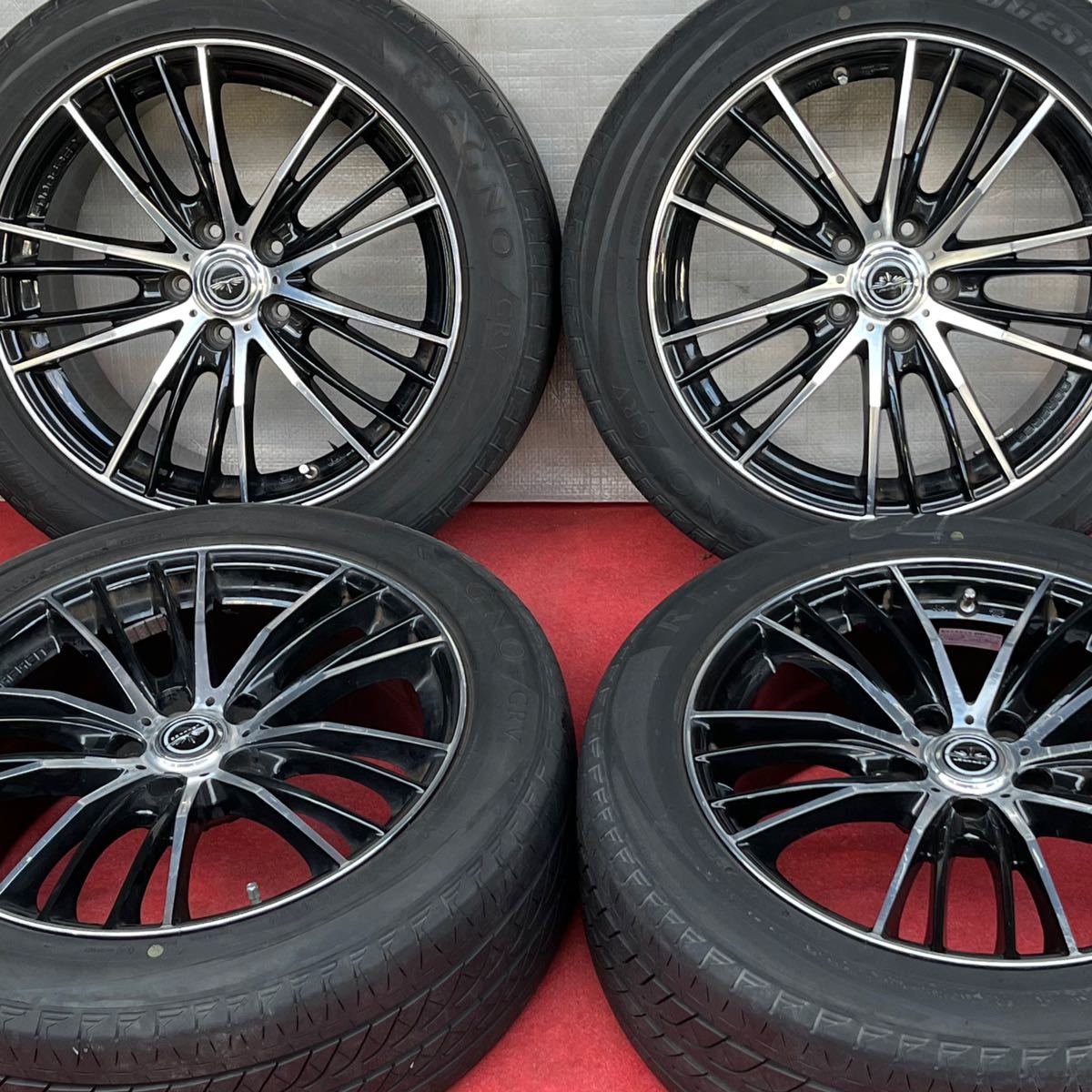 DORFREN ドルフレン 18インチ×8J＋45 114.3/5社外 BRIDGESTONE/REGNO GRV 235/50R18ラジアル4本。 アルファード ヴェルファイア ミニバン_画像1