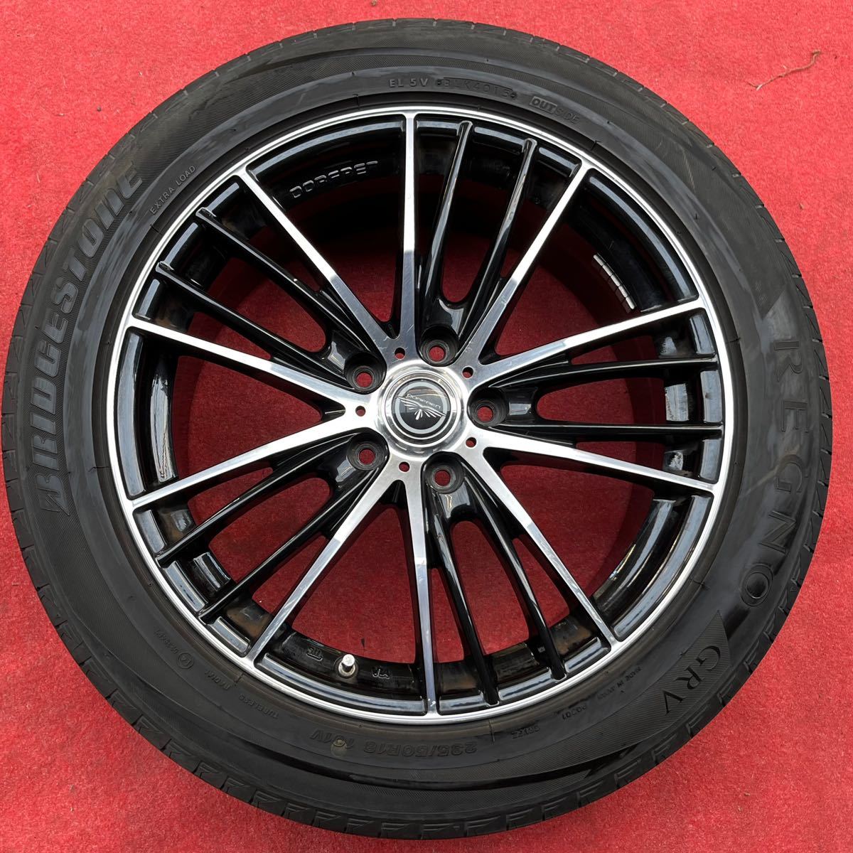 DORFREN ドルフレン 18インチ×8J＋45 114.3/5社外 BRIDGESTONE/REGNO GRV 235/50R18ラジアル4本。 アルファード ヴェルファイア ミニバン_画像2