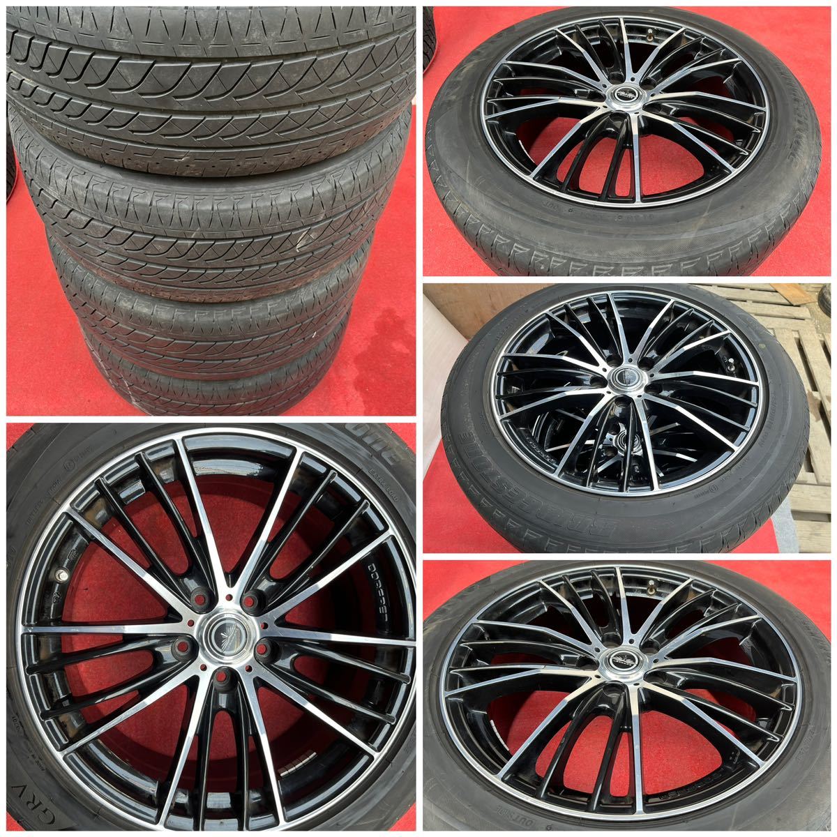 DORFREN ドルフレン 18インチ×8J＋45 114.3/5社外 BRIDGESTONE/REGNO GRV 235/50R18ラジアル4本。 アルファード ヴェルファイア ミニバン_画像10