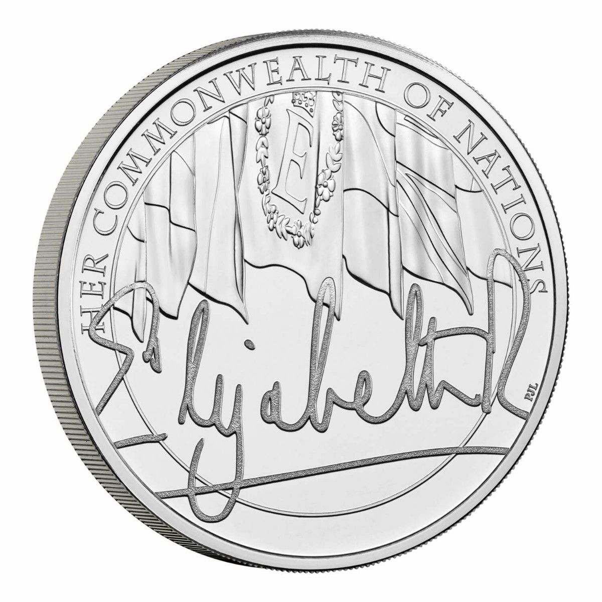 2022 イギリス エリザベス二世女王 英国連邦治世70年記念 5ポンド 硬貨