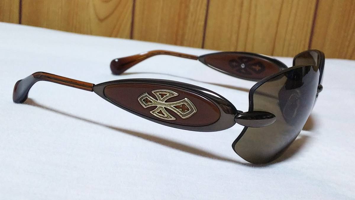  regular not yet rare Loree Rodkin Loree Rodkin ka Ced laru gothic Cross sunglasses frame less luxury sporty dark brown 