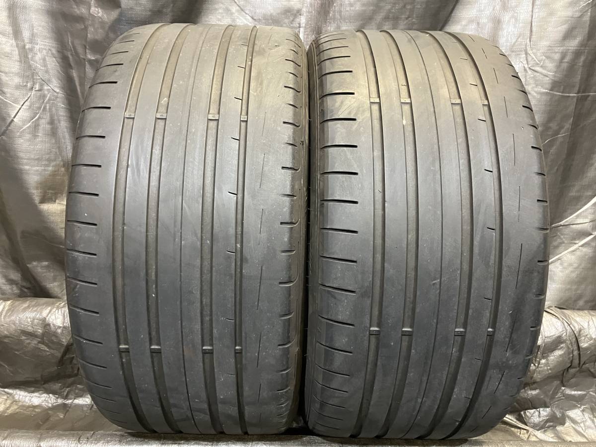 ダンロップ 275/35R19 SPORT MAXX RT2 2本セット 中古タイヤ 2018年製 275/35-19 ベンツ承認 CLS Eクラス GT など_画像1