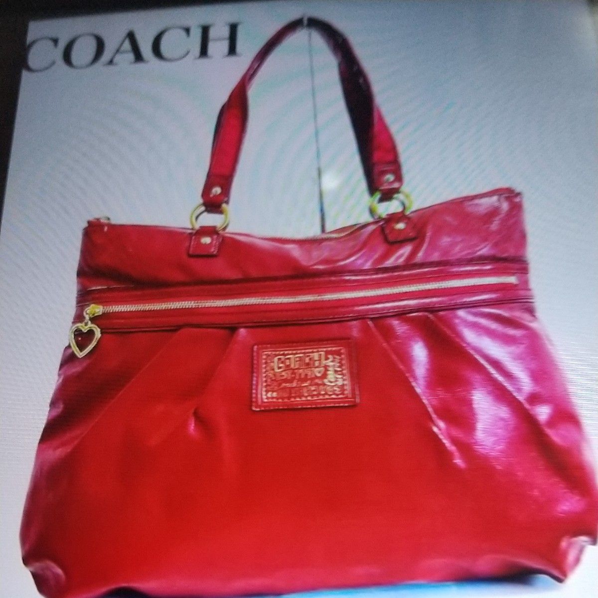 *再★お値下げ*COACH コーチ POPPY レザー トート バッグ ショルダーバッグ