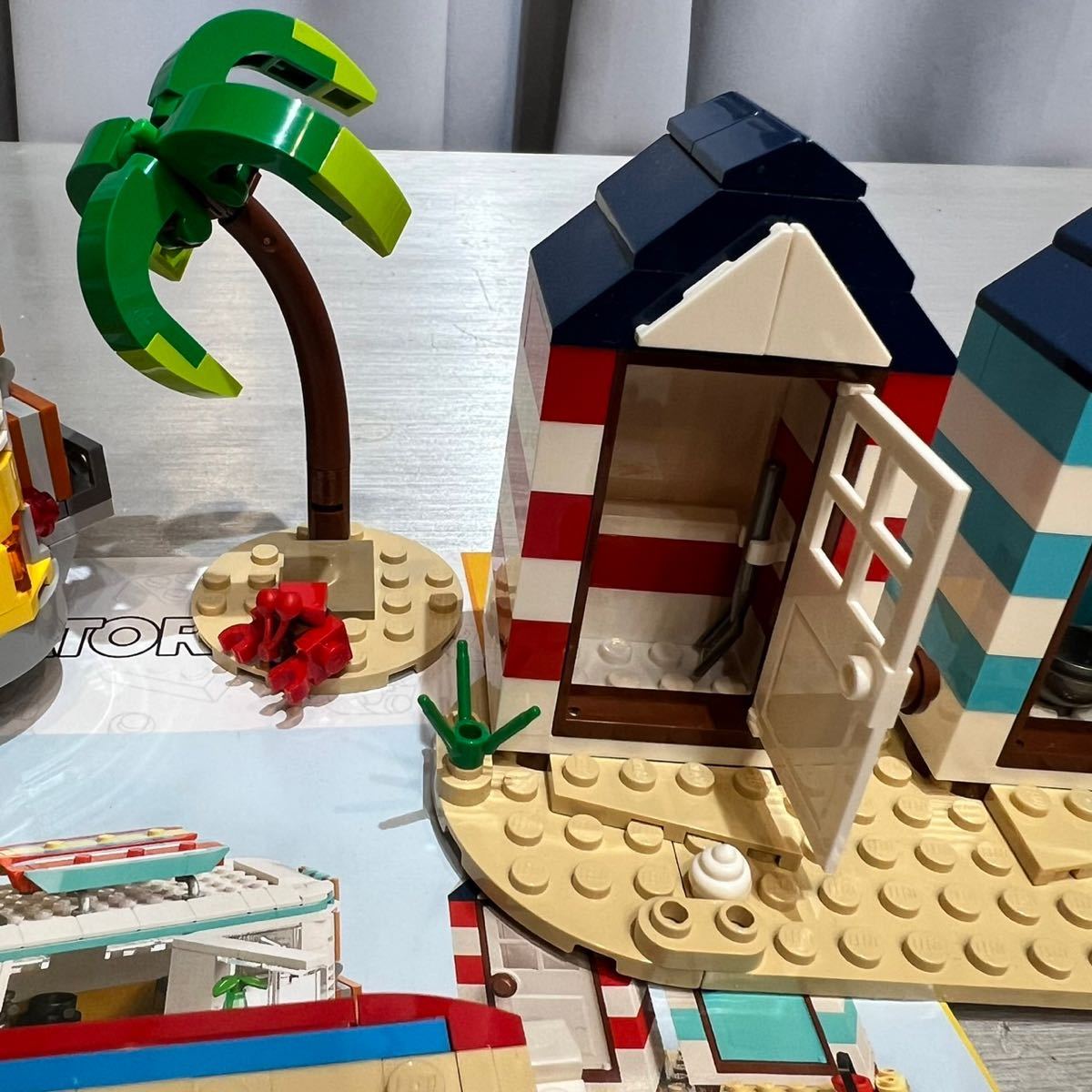 [ prompt decision ] final product LEGO Lego klieita- beach camper van [ Christmas ] camper parts City Lego block interior 