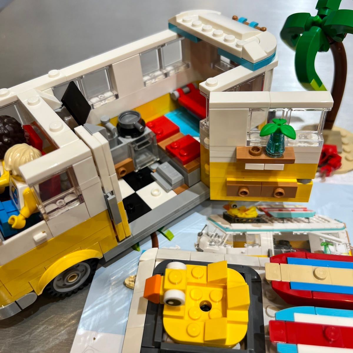 [ prompt decision ] final product LEGO Lego klieita- beach camper van [ Christmas ] camper parts City Lego block interior 