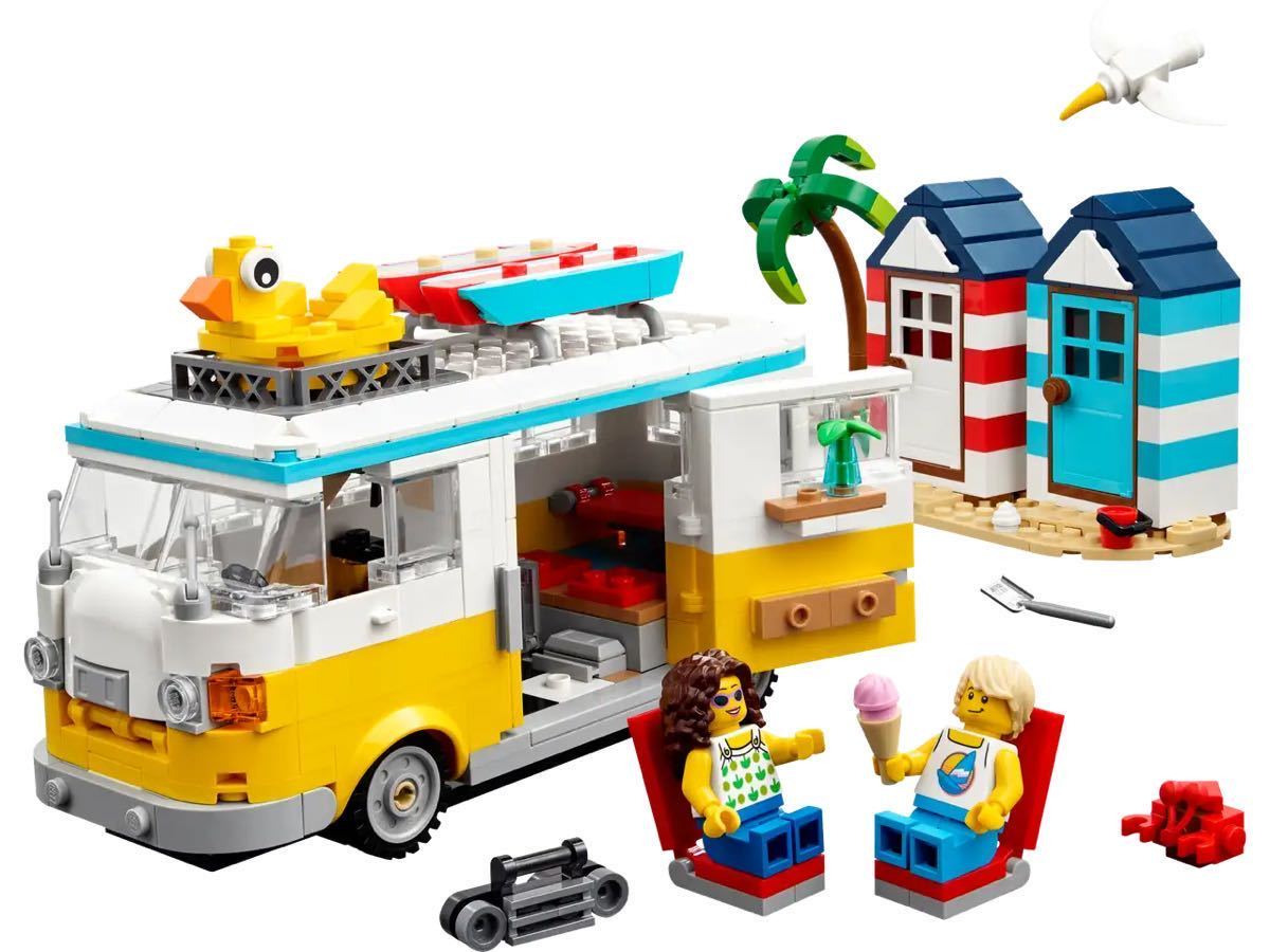 [ prompt decision ] final product LEGO Lego klieita- beach camper van [ Christmas ] camper parts City Lego block interior 