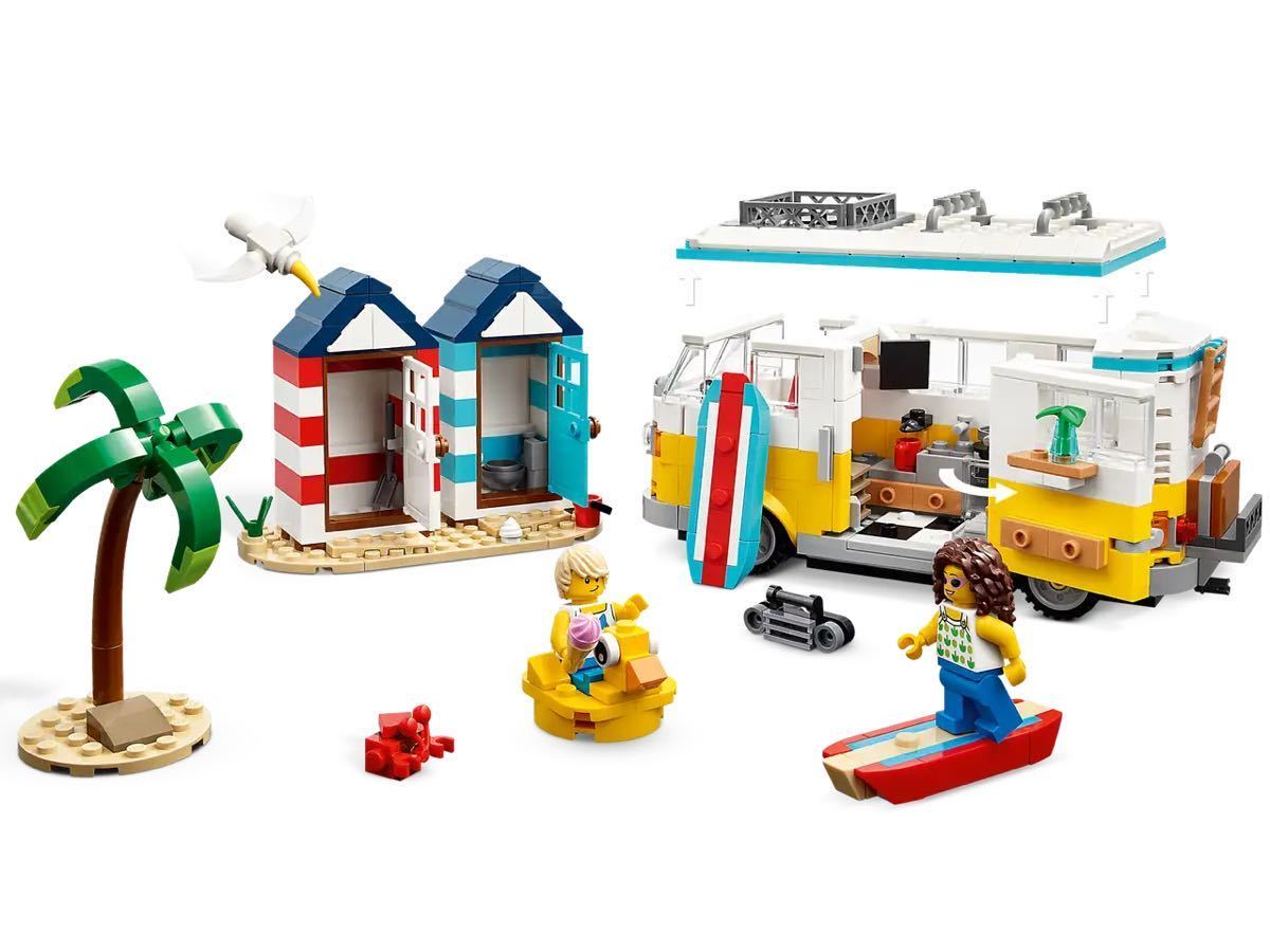 [ prompt decision ] final product LEGO Lego klieita- beach camper van [ Christmas ] camper parts City Lego block interior 