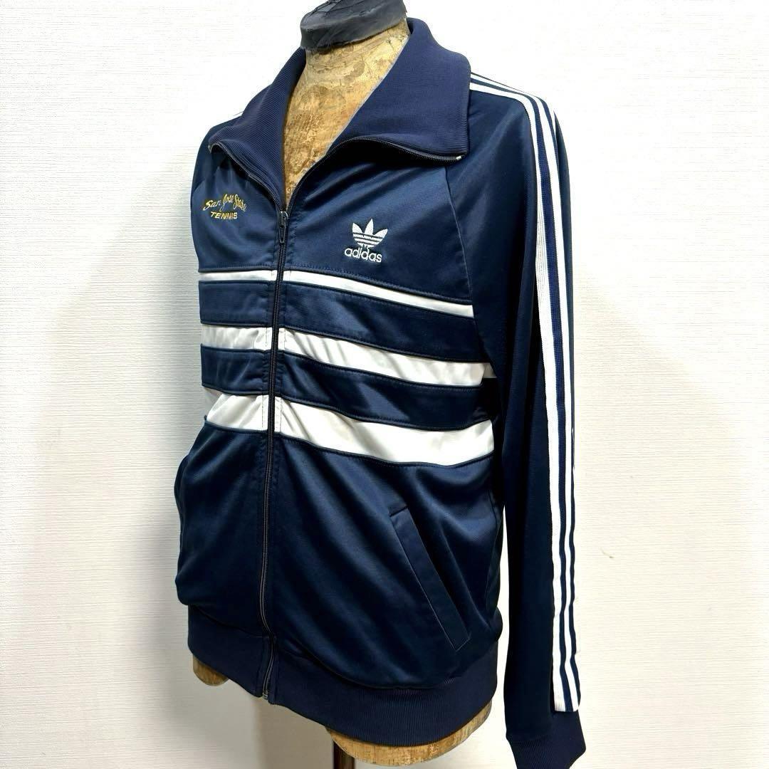 希少 M 良品 USA製 80s 紺 ネイビー adidas アディダス ジャージ 希少 M 良品 USA製 80s 紺 ネイビー adidas アディダス ジャージ