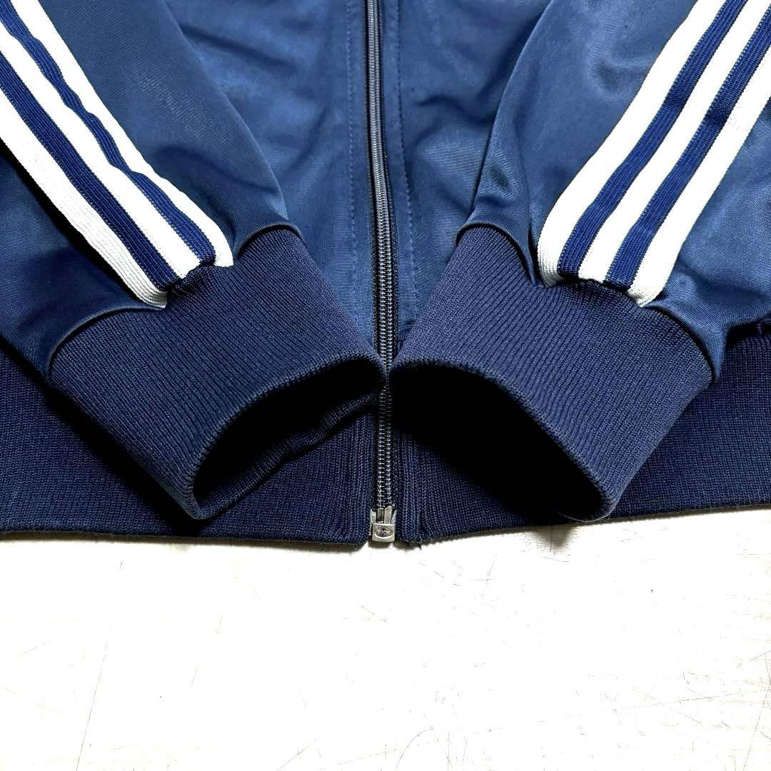 希少 M 良品 USA製 80s 紺 ネイビー adidas アディダス ジャージ 希少 M 良品 USA製 80s 紺 ネイビー adidas アディダス ジャージ