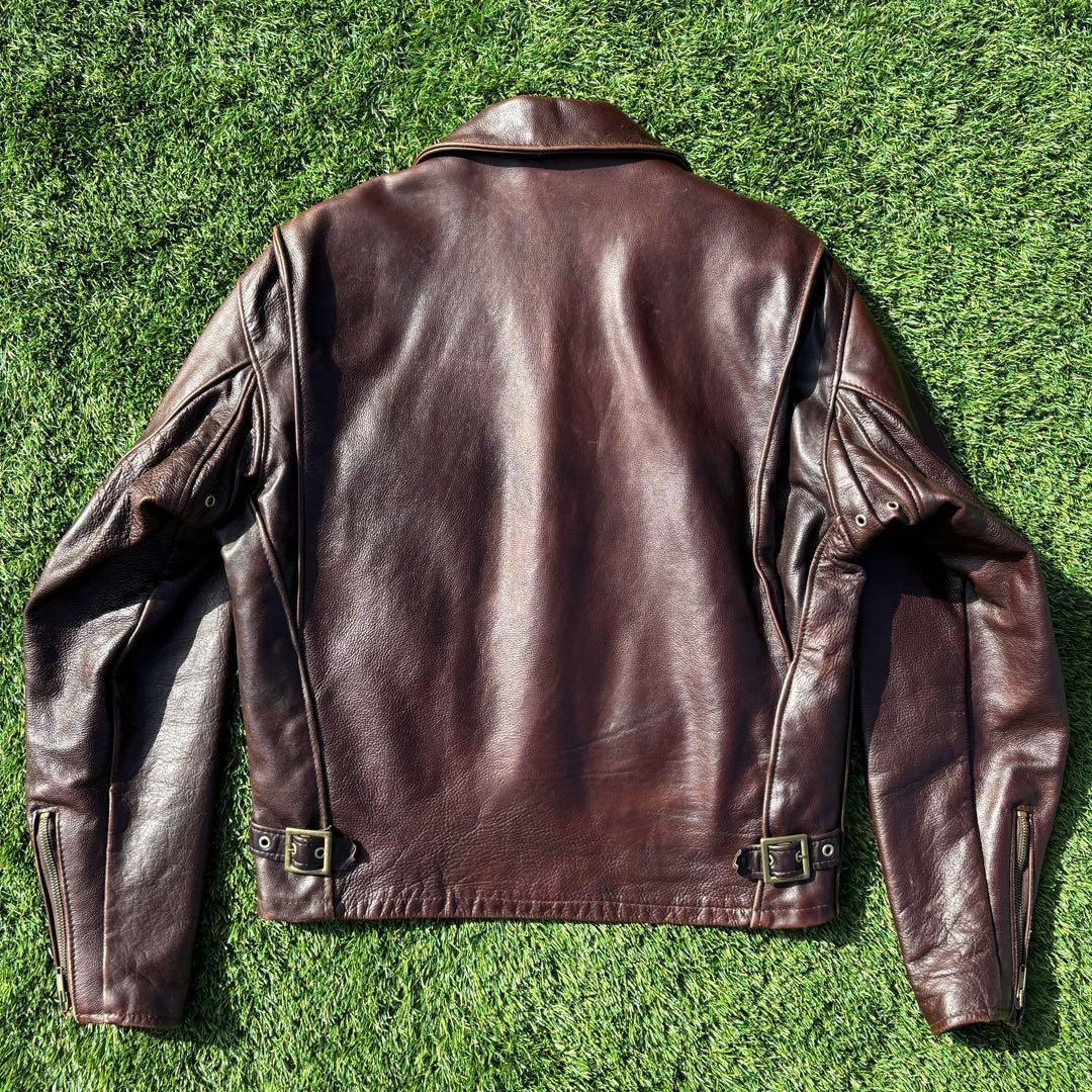 80s 良品 38 赤茶 Schott ショット 643EVS シングル ライダース 80s 良品 38 赤茶 Schott ショット 643EVS シングル ライダース
