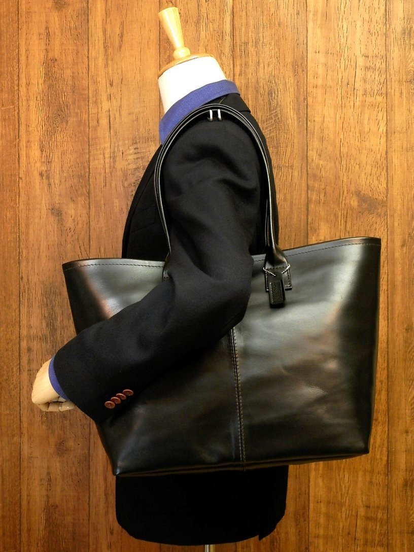  原文:カスタム可能。ハンドメイド、しっかりレザーのトートバッグ！牛革made in japan日本製ブラック黒仕事ビジネスV332