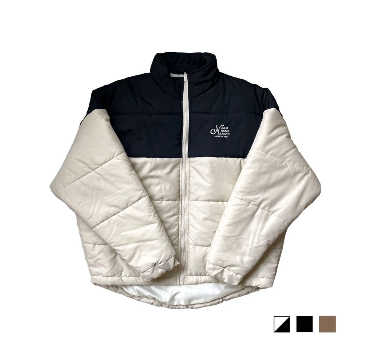 kaoyorinakami panel blouson カオヨリナカミ ダウンジャケット kaoyorinakami panel blouson カオヨリナカミ ダウンジャケット