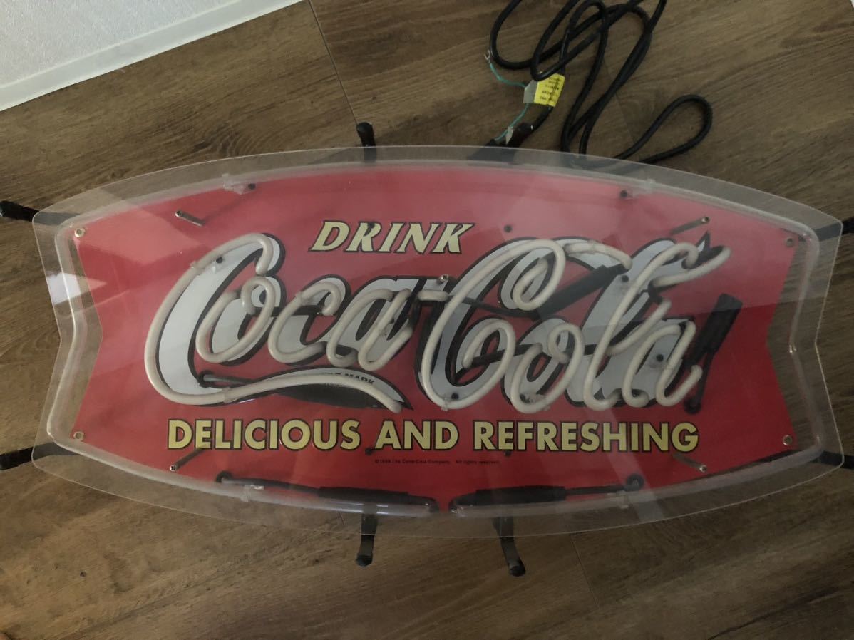 ビックサイズ コカ・コーラCoca-Colaネオンライト看板 ネオン管 ビックサイズ コカ・コーラCoca-Colaネオンライト看板 ネオン管