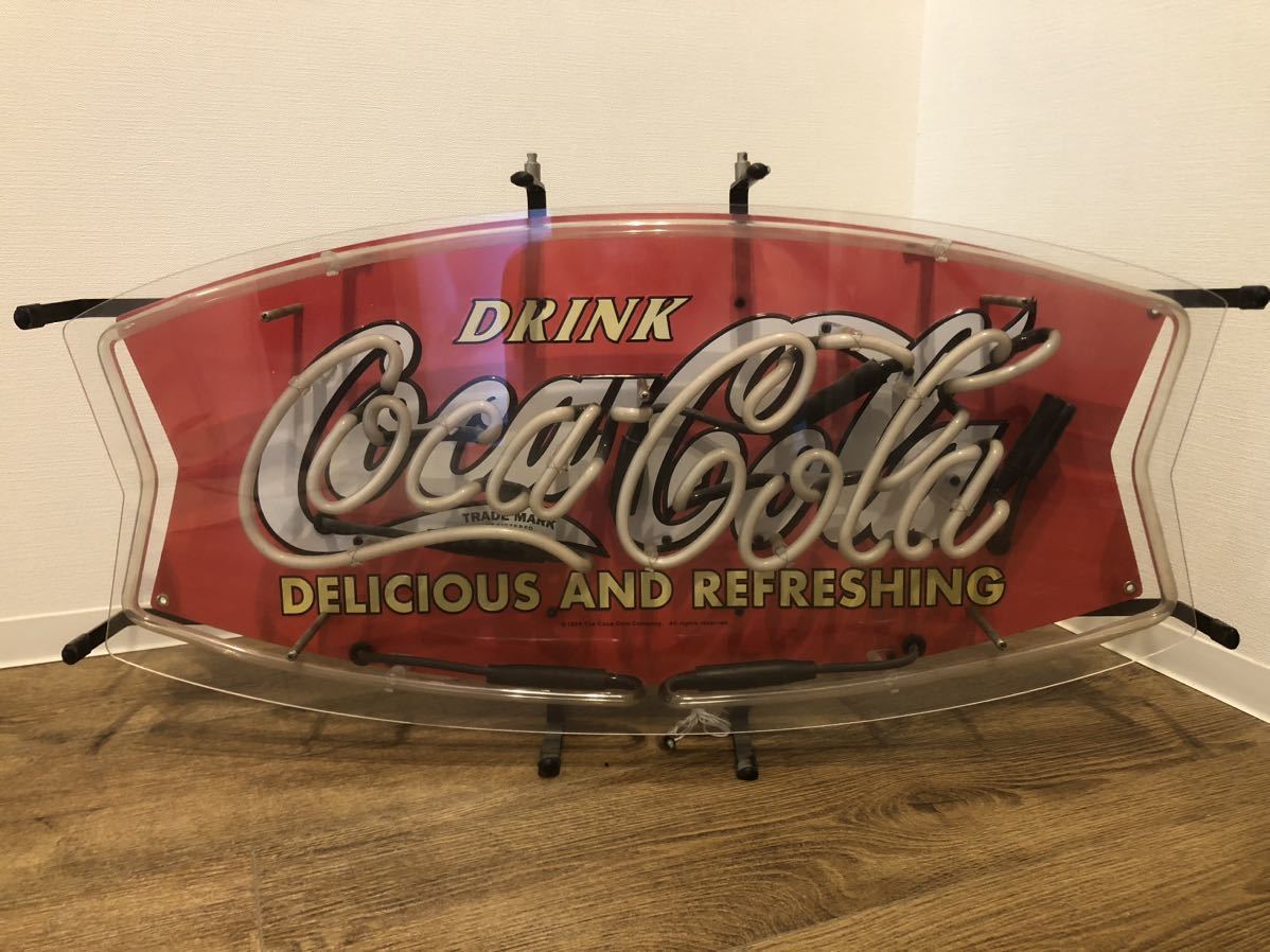 ビックサイズ コカ・コーラCoca-Colaネオンライト看板 ネオン管 ビックサイズ コカ・コーラCoca-Colaネオンライト看板 ネオン管