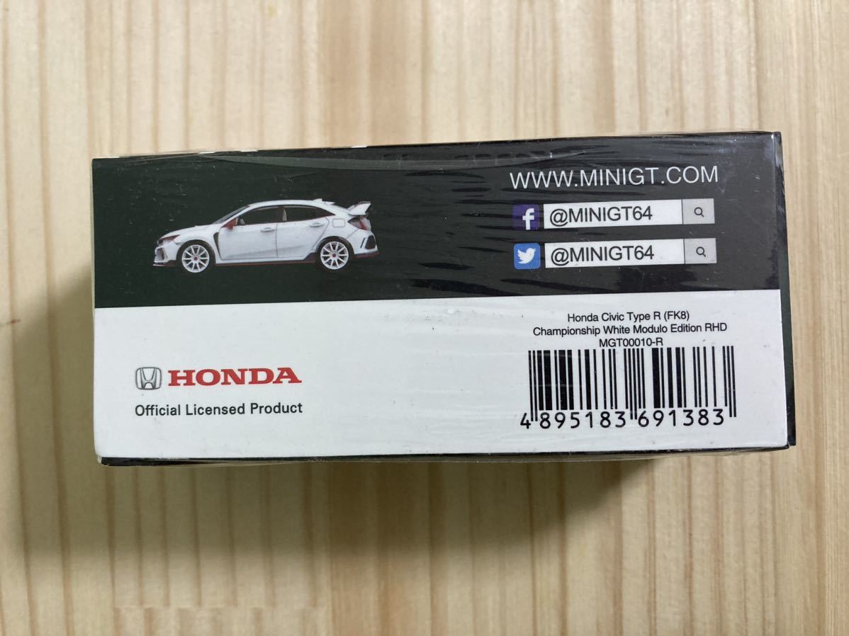 ☆新品 未開封 MINI GT【ホンダ シビック タイプR チャンピオンシップ ホワイト Honda Civic Type R Championship White】☆_画像2