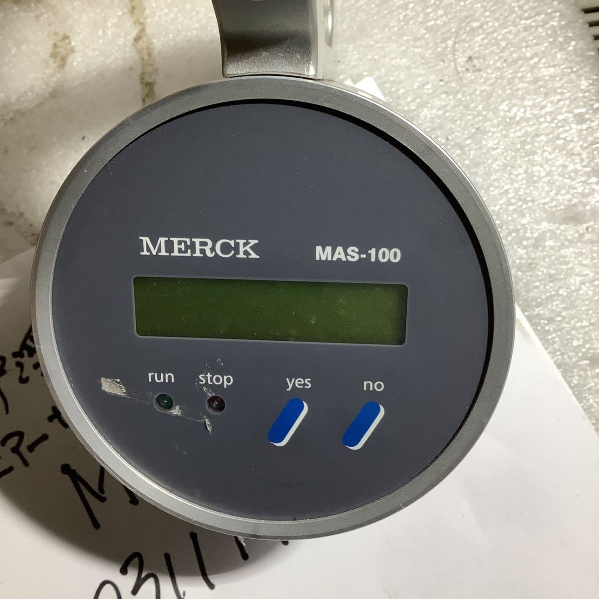 MERCK MASー100 空中浮遊菌測定機器中古品一般的な通電まで済みです。(内蔵バッテリー不可です) 当商品精密工場クリールーム環境測定で_画像3