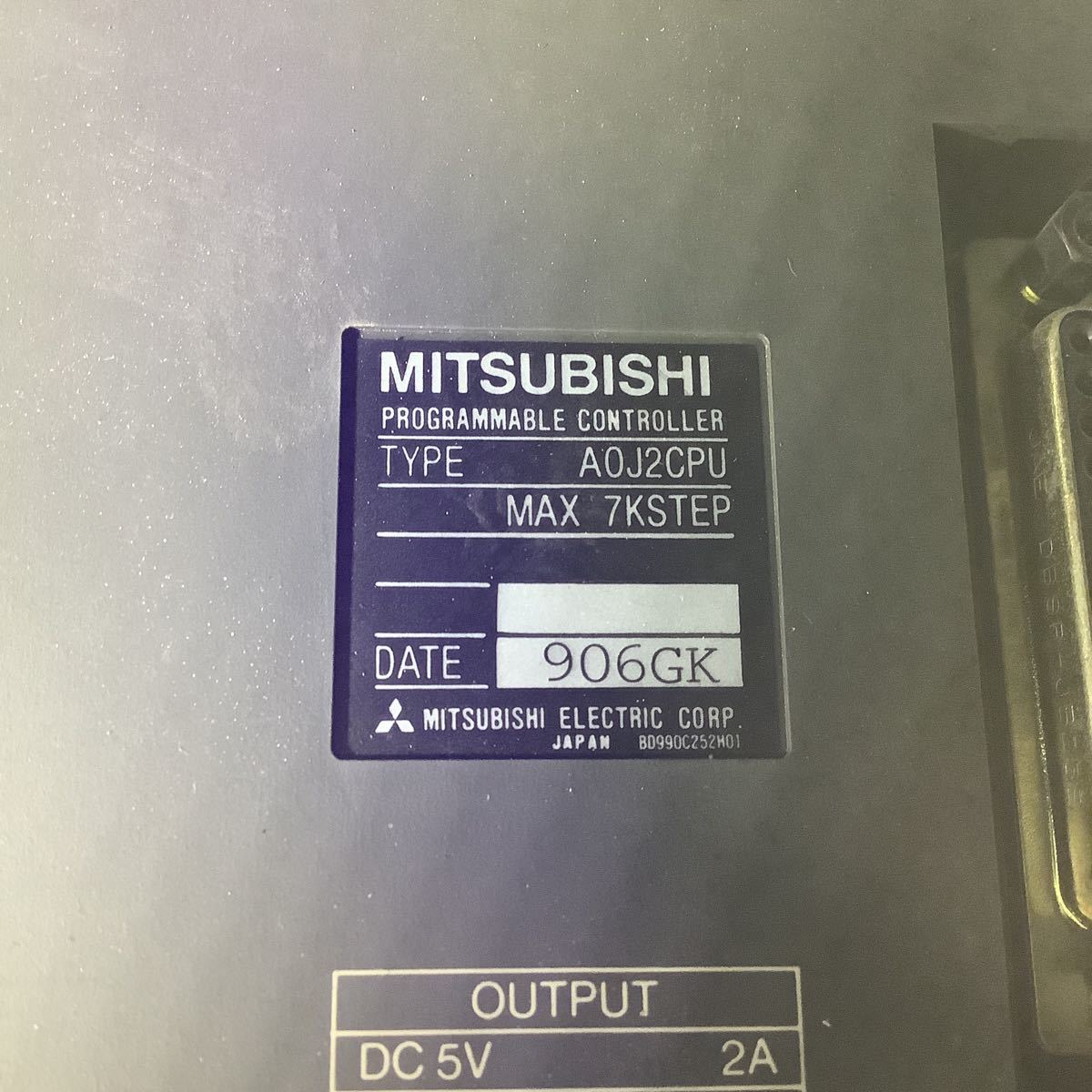 三菱電機 A0J2シーケンサーユニット中古品動作未確認です。 三菱電機 A0J2シーケンサーユニット中古品動作未確認です。