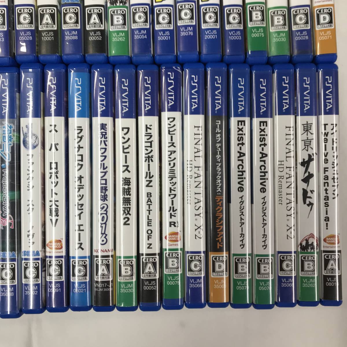 gu502 送料無料！現状品 PSVITA ソフト まとめ 60点セット スーパーロボット大戦 ゴッドイーター マインクラフト デモンゲイズ 等_画像7