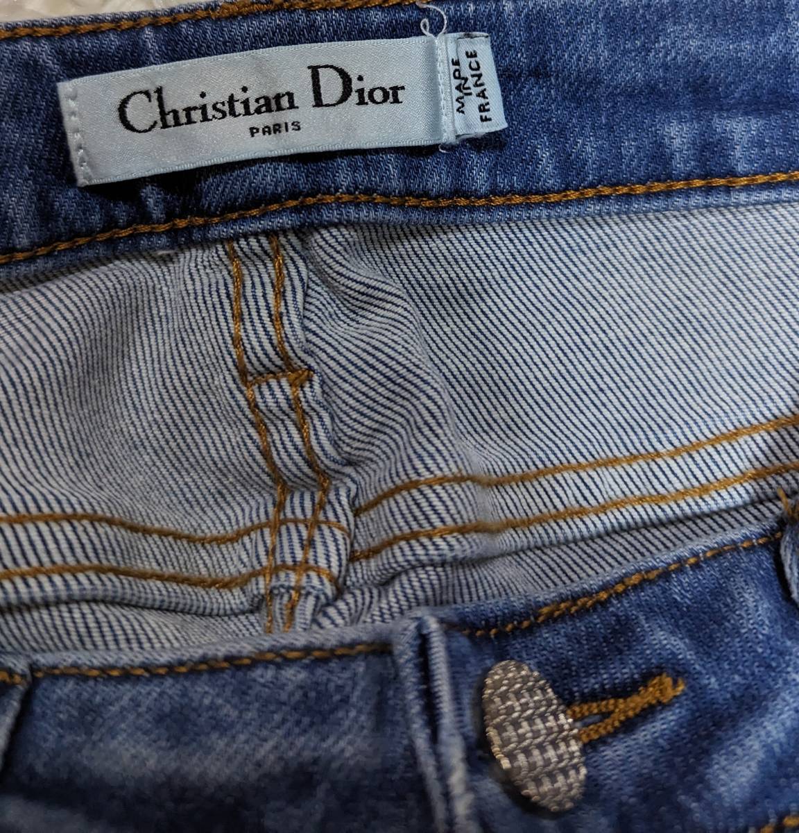 【ChristianDior】Dior　スキニーパンツ　デニム　レディース 　IDG　27サイズ Sサイズ[YTFS-0024]_画像5
