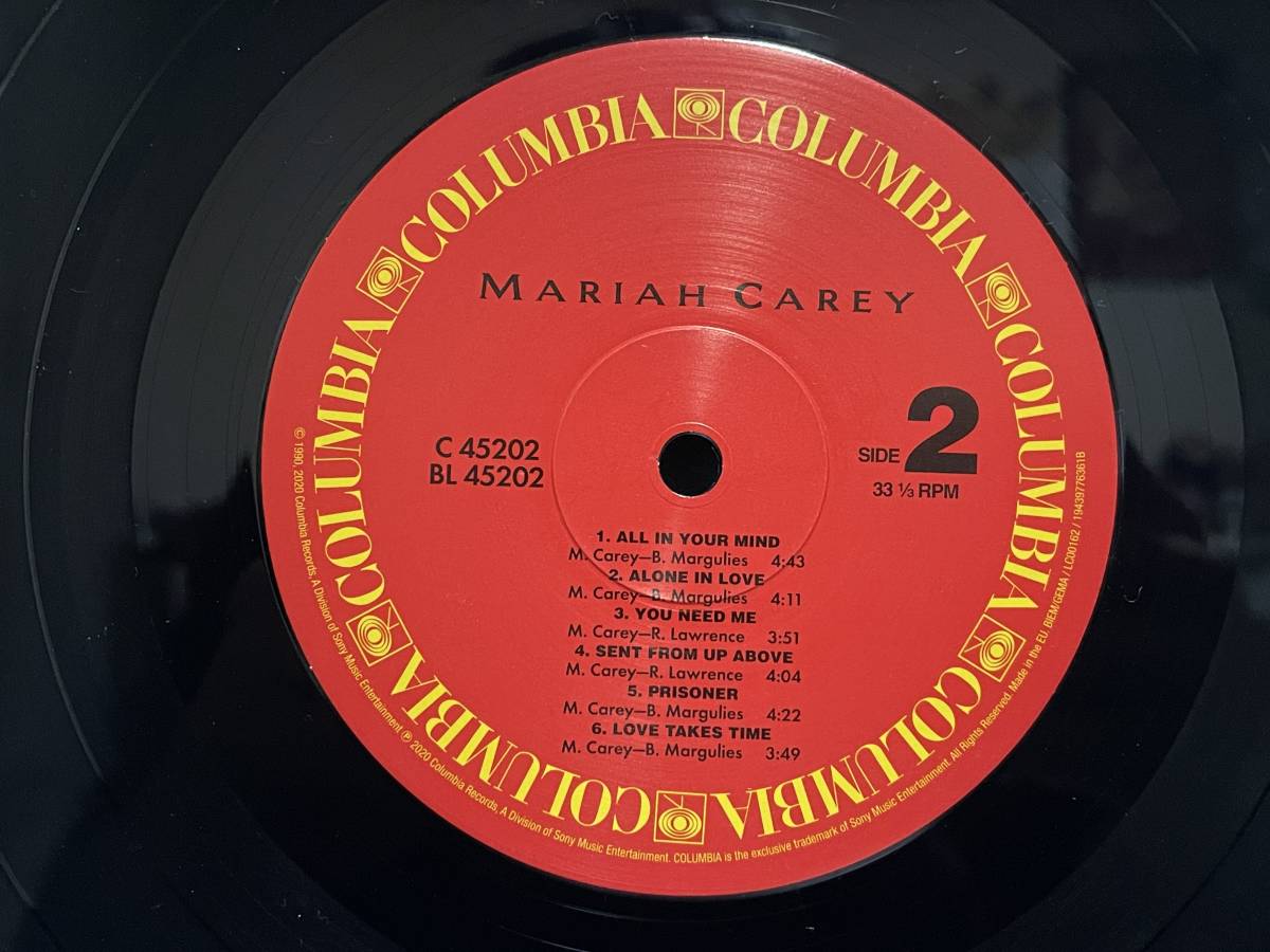 30周年記念限定盤 LP レコード MARIAH CAREY マライア・キャリー 1stアルバム Columbia 1943776361 デビューアルバム VISION OF LOVE_画像7