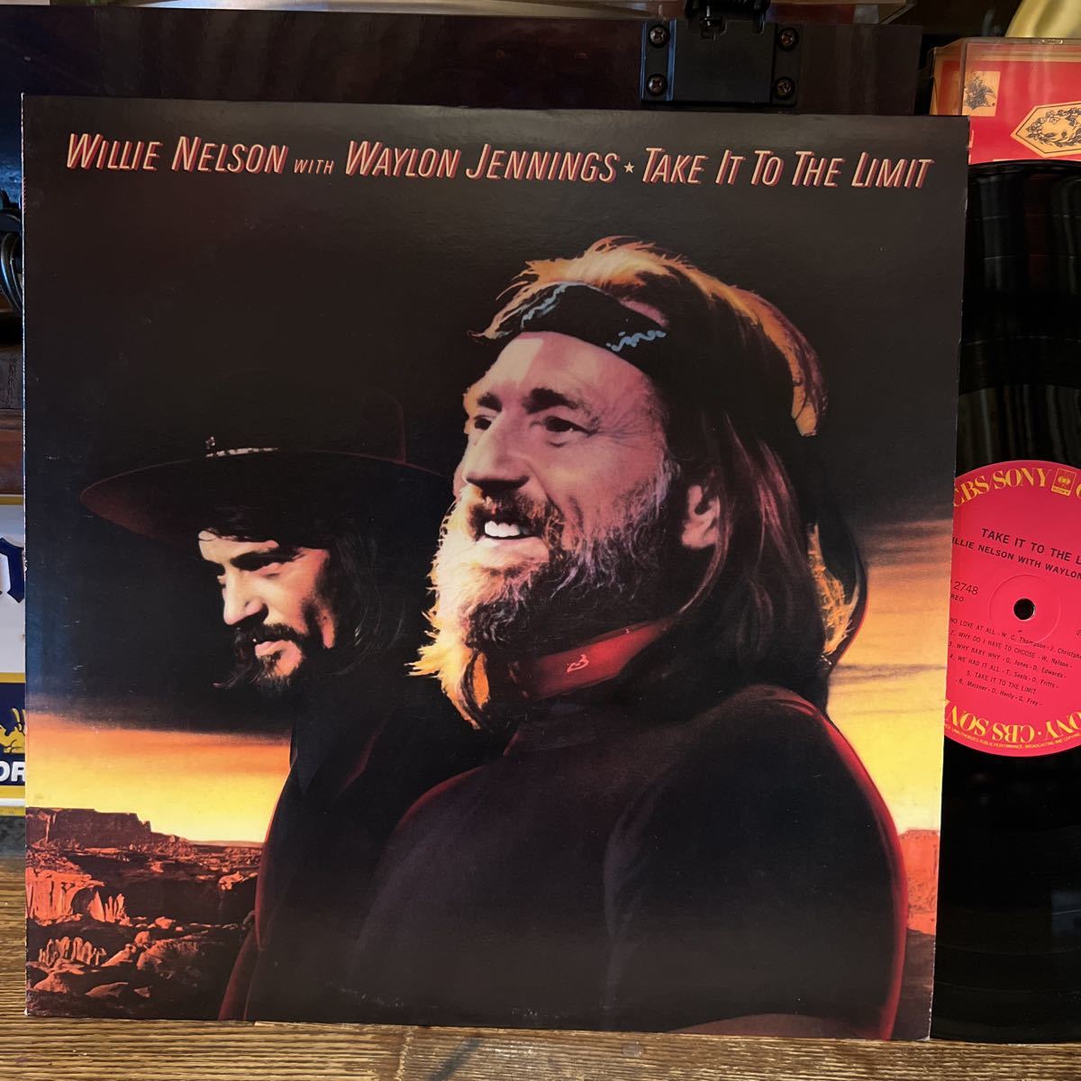 [LP] WILLIE NELSON with WAYLON JENNINGS / TAKE IT TO THE LIMIT_画像1