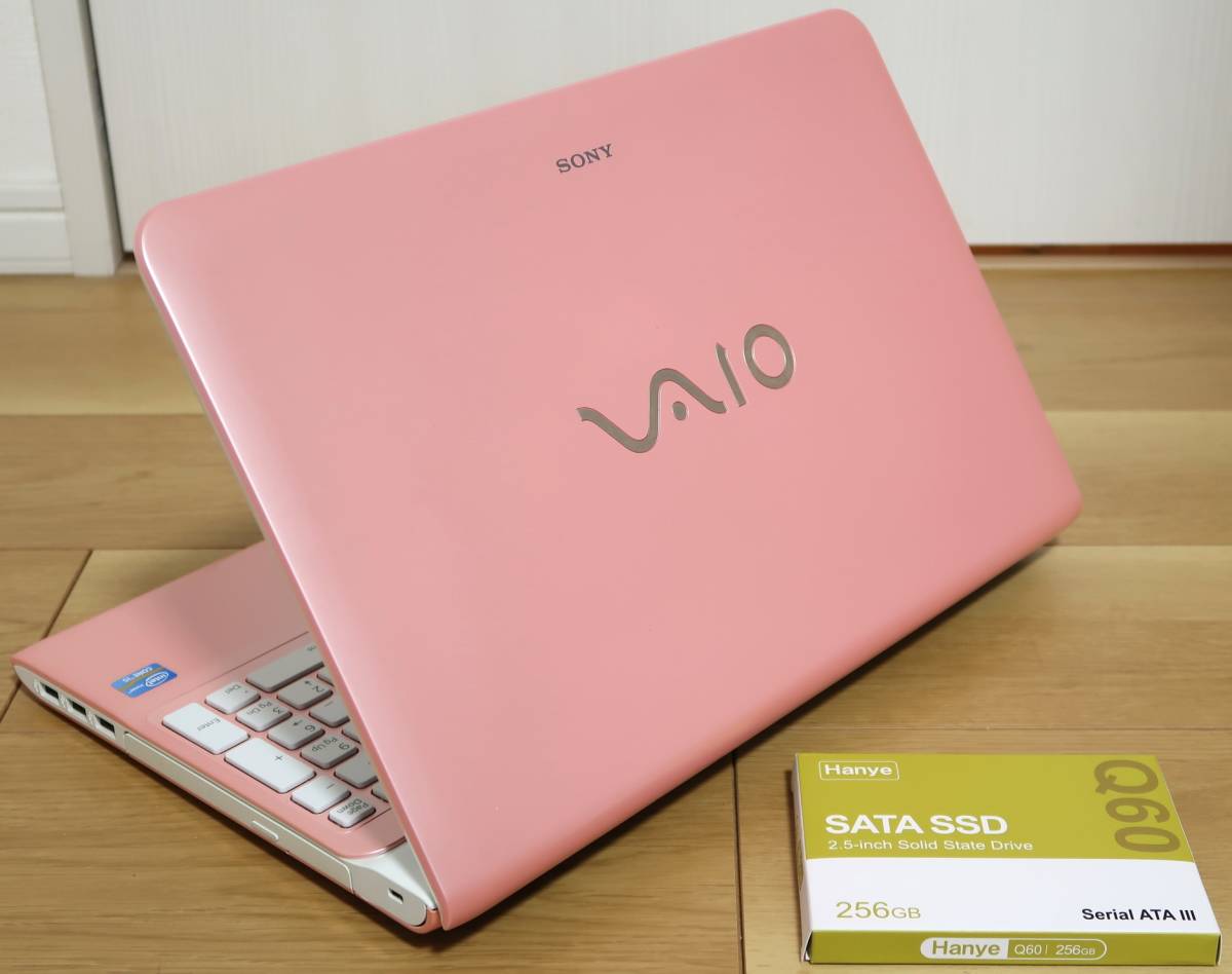 ★極美品★新品256GB SSD/Core i5-3230M/8GBメモリ/最新Windows 11★ソニーVAIO Eシリーズ SVE151J13N パステルピンク★_画像1