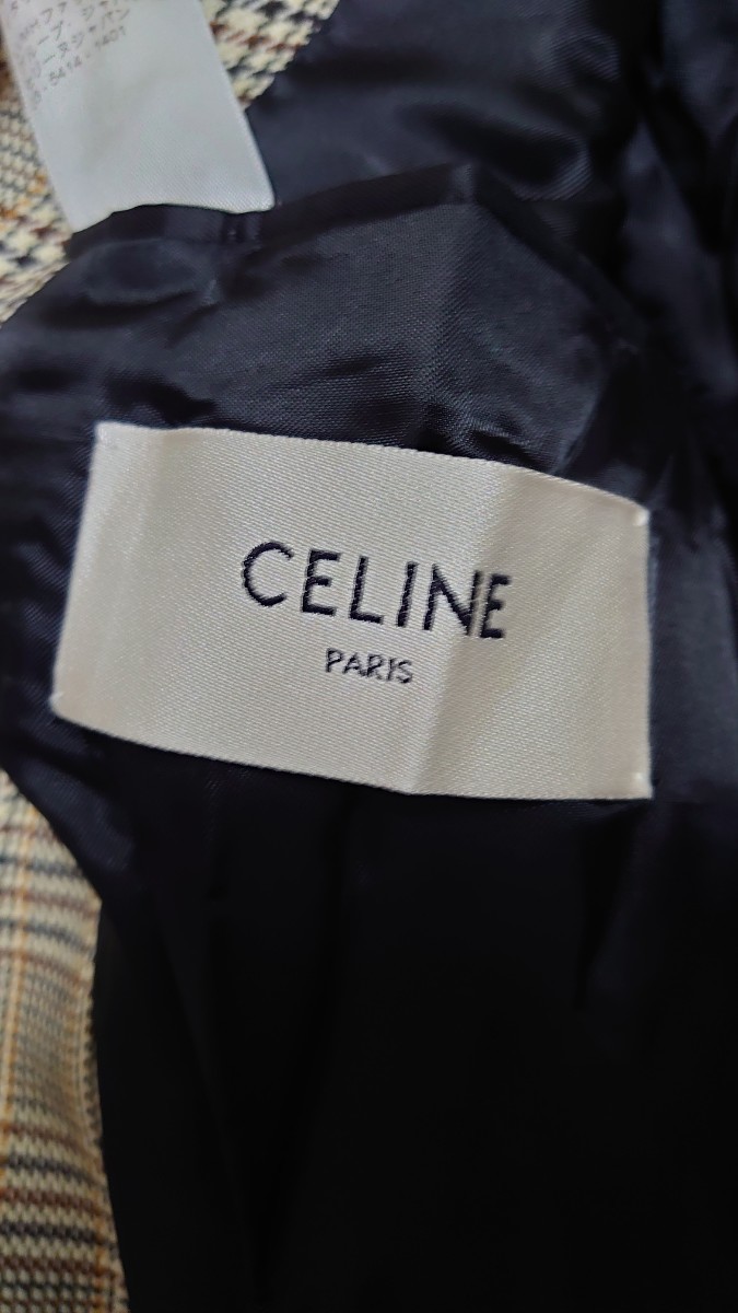 CELINE ジュードジャケット プリンスオブウェールズ チェックウール_画像7