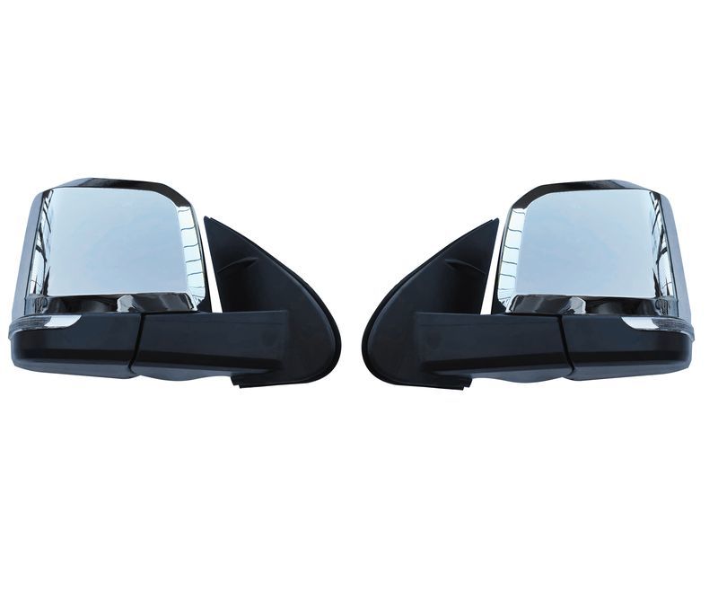 ハイエース レジアスエース 200系1-6型デザイン メッキ ドアミラー LED ウインカー付き 電動格納 サイドミラー 左側助手席側 JP-DR-HS-L_画像1