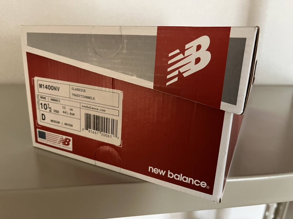 送料込 J.Crew別注 USA製 NEW BALANCE M1400NV US10.5D 28.5cm 限定コラボ アメリカ製 ネイビー×グレー スエード 紺_画像2