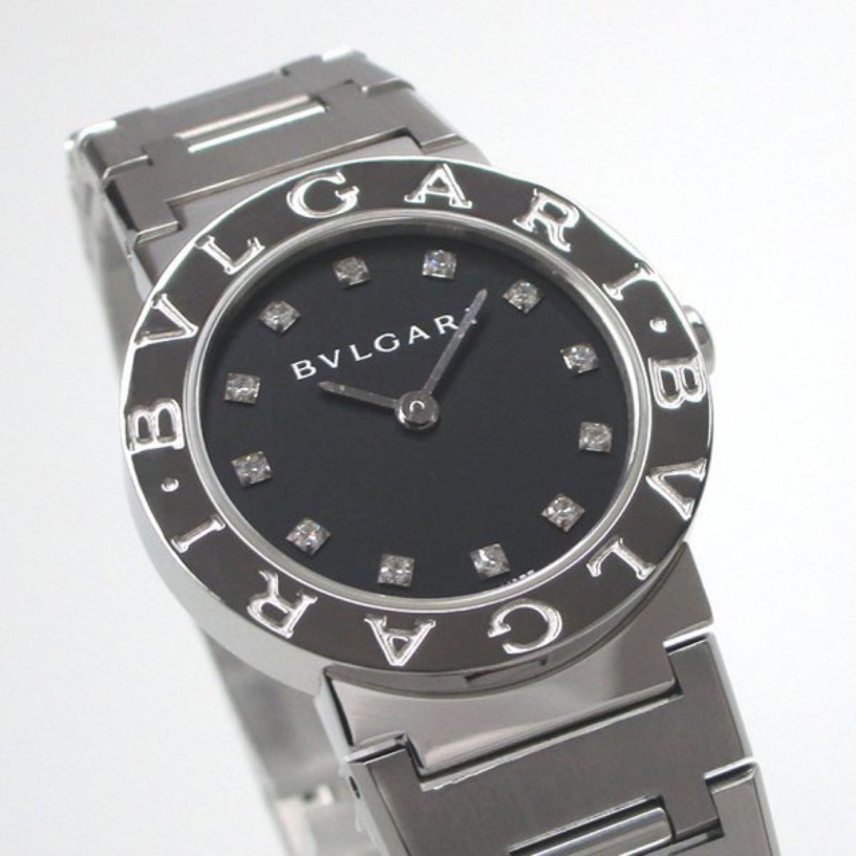 ブルガリ BVLGARI  ダイヤモンド 【ロゴ入り】   時計　極美品